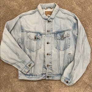 Mens light wash denim jacket